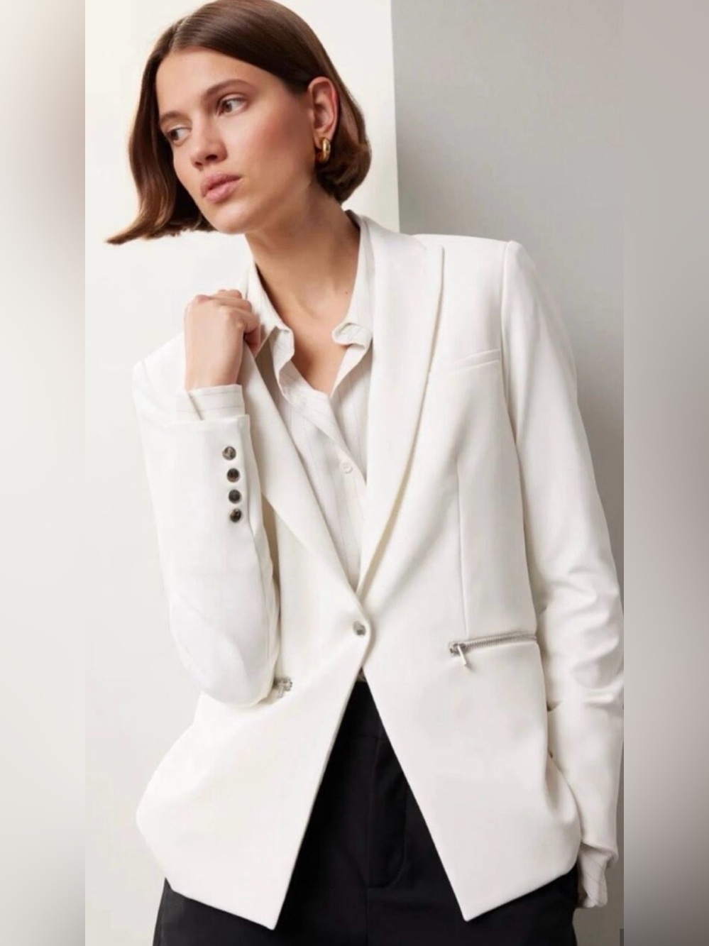 Veronica Beard Womens Stretch Scuba Blazer Jacket Size 2